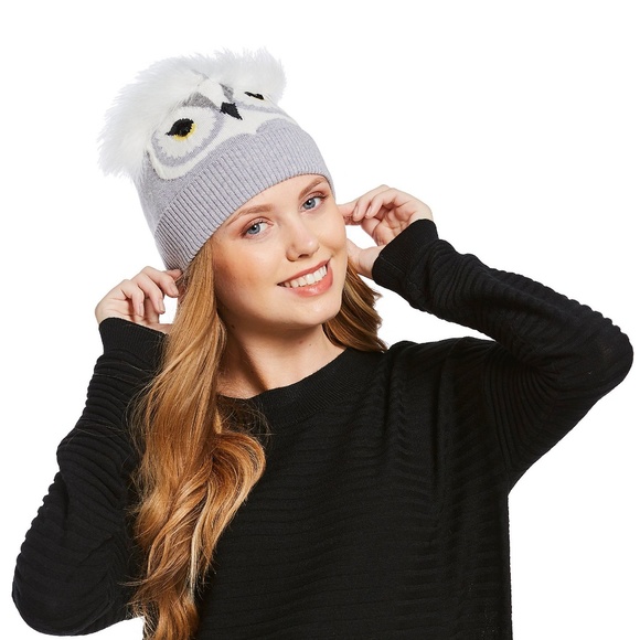 Kate Spade Owl Who Mean Beanie Hat - Picture 2 of 6